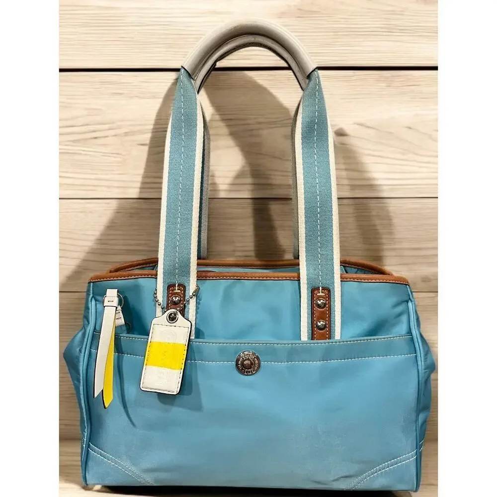Y2K Coach F11993 Hamptons Sateen Satchel Bag